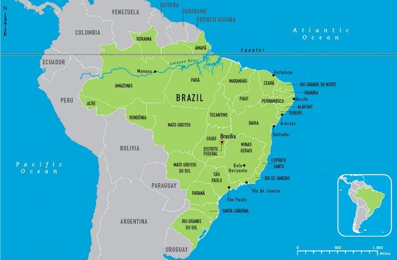 KORY MELBY AG CONSULTING:  Map Argentina, Brazil, Uruguay