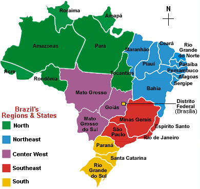 AGBR - Map of Brazilian States
