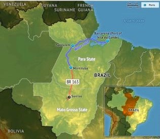 KORY MELBY AG BRAZIL - Map Arco Norte Br 163
